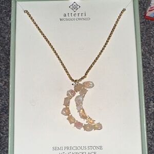 Atterri Semi-Precious Moon Stone Necklace